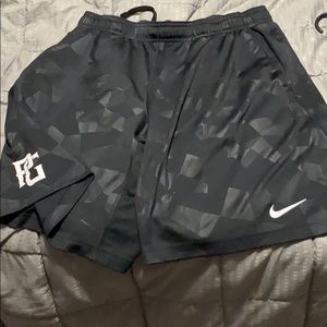 Nike Black shorts with a pattern